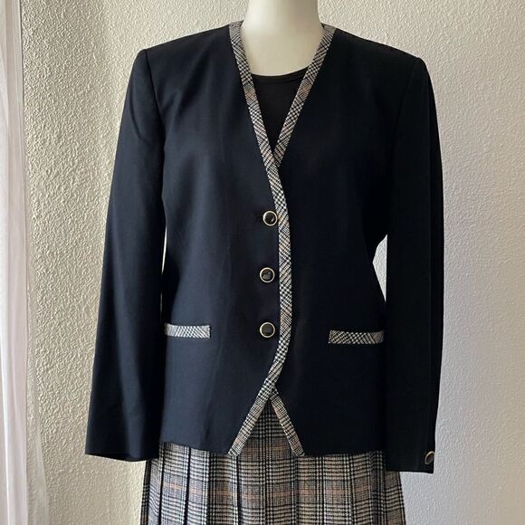 Rare Pendleton black blazer size 10 - Picture 1 of 9
